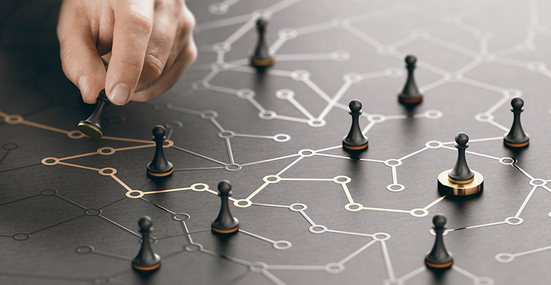 Strategic chess pieces representing Aerolink's calculated approach to AI and technology scaling